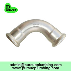high quality inox pipe 90 degree elbow stainless steel press fittings