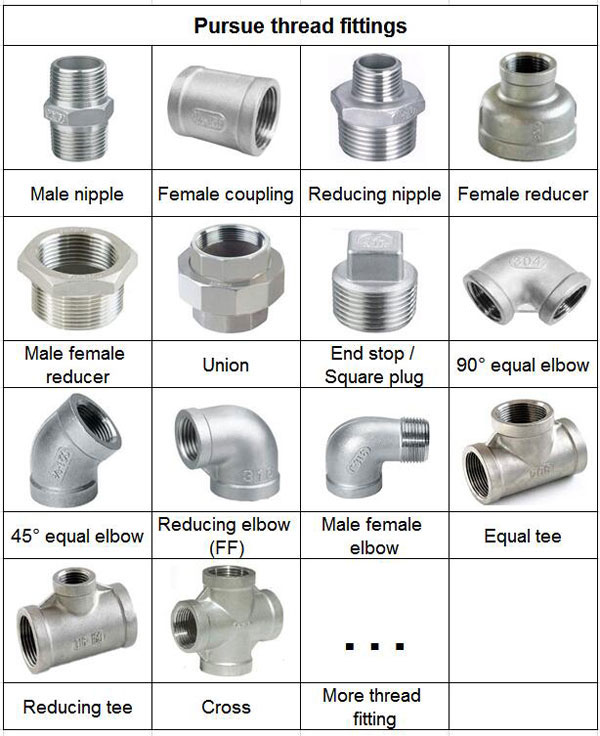 stainless steel male to female reducer